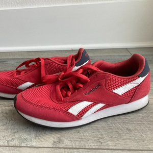 Red Reebok Low Top Sneaker